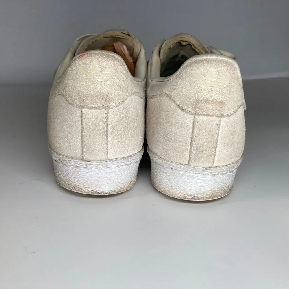 Adidas Superstar 80's Copper Cap Toe Suede Off White Sneakers Womens Size 7.5